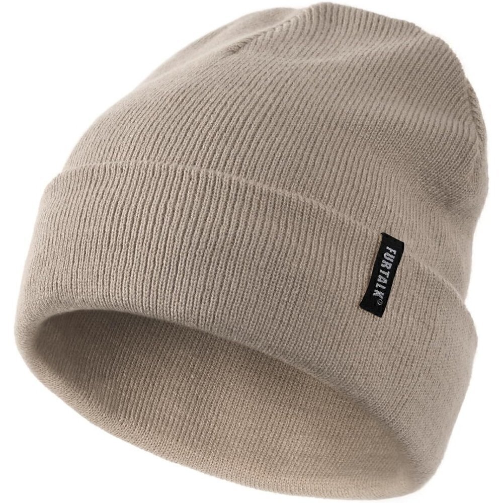 Furtalk Unisex Knit  Beanie Acrylic Winter Soft Warm Hats Pull-On Closure